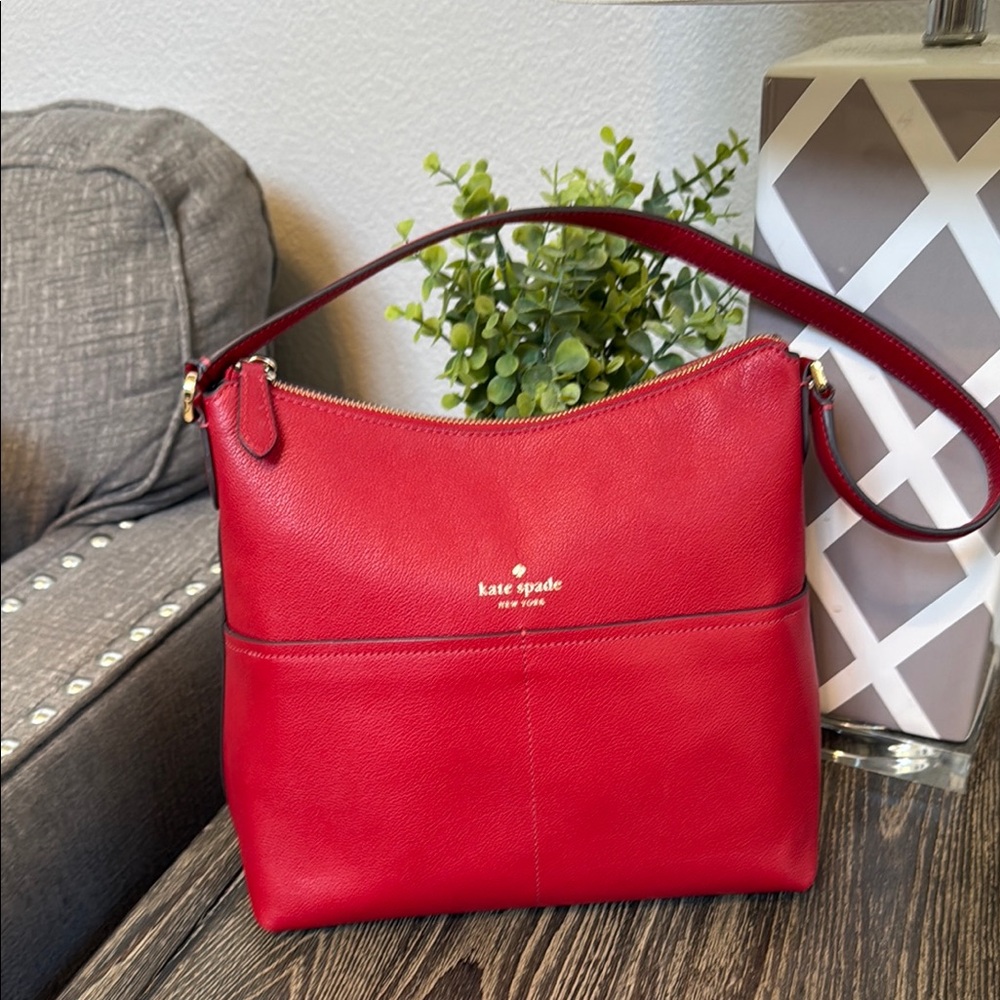 Kate Spade Red Bailey Shoulder Bag - Picture 4 of 12